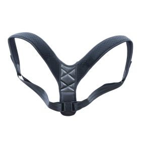 Medical Clavicle Posture Corrector Lower Back Correction Strap (Option: Black-XL)