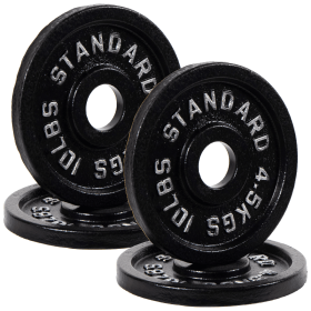 Only Supports Self Pickup  2 Olympic Cast Iron Weight Plates For Strength Training And Weightlifting, Multiple Sizes (Option: 10LB Set of4)