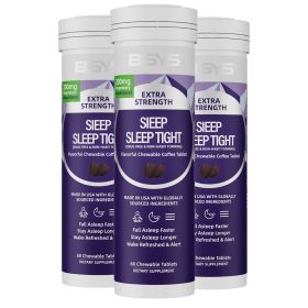 BSYS  Coffee Flavor But Make It Sleepy These Sleep-support Chews Taste Like Your Favorite Brew No Jitters  Just Cozy Vibes To Drift Off Easy  Sle (Option: Three bottles)