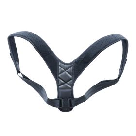 Medical Clavicle Posture Corrector Lower Back Correction Strap (Option: Black-L)
